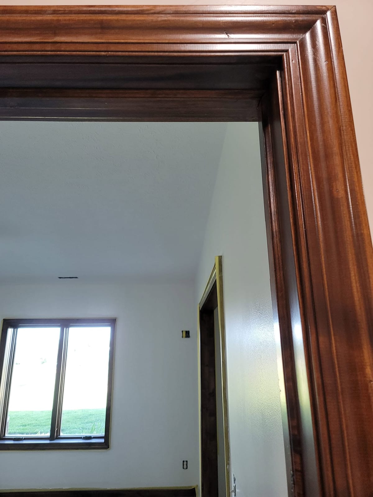 Stained trim & crown detail